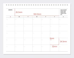 2025-2026 18 Months Desk Calendar