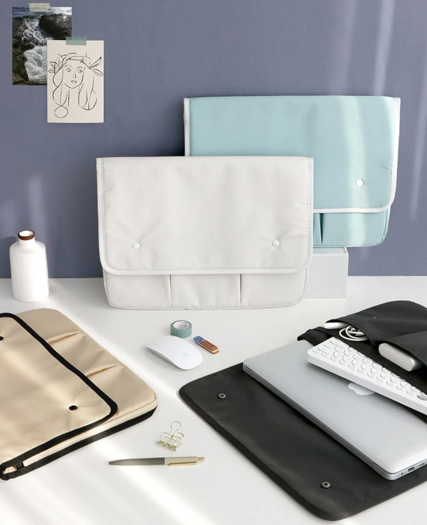 Multi Pocket 15 in. Laptop Pouch