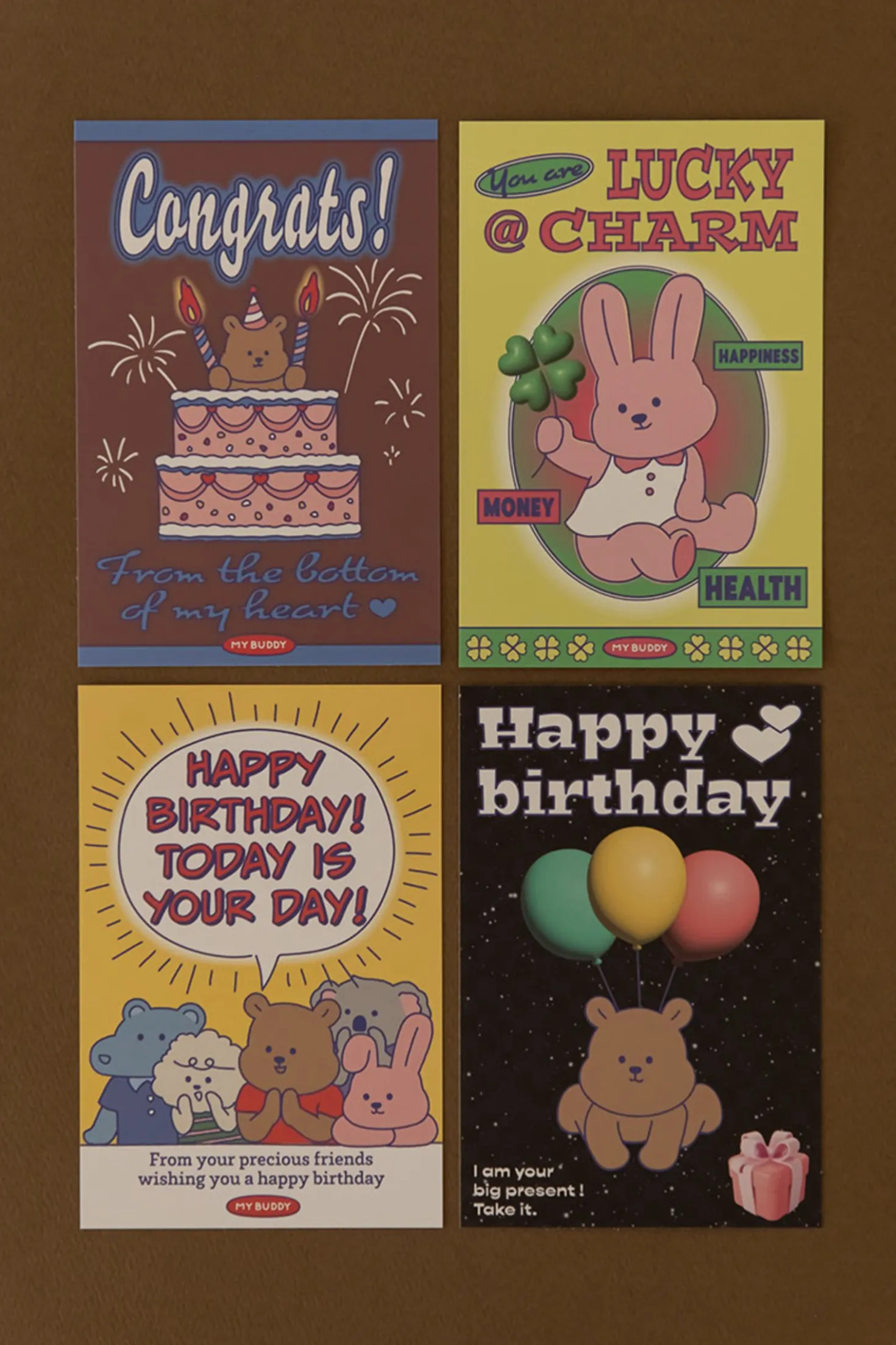 My Buddy Illustration Postcard v1
