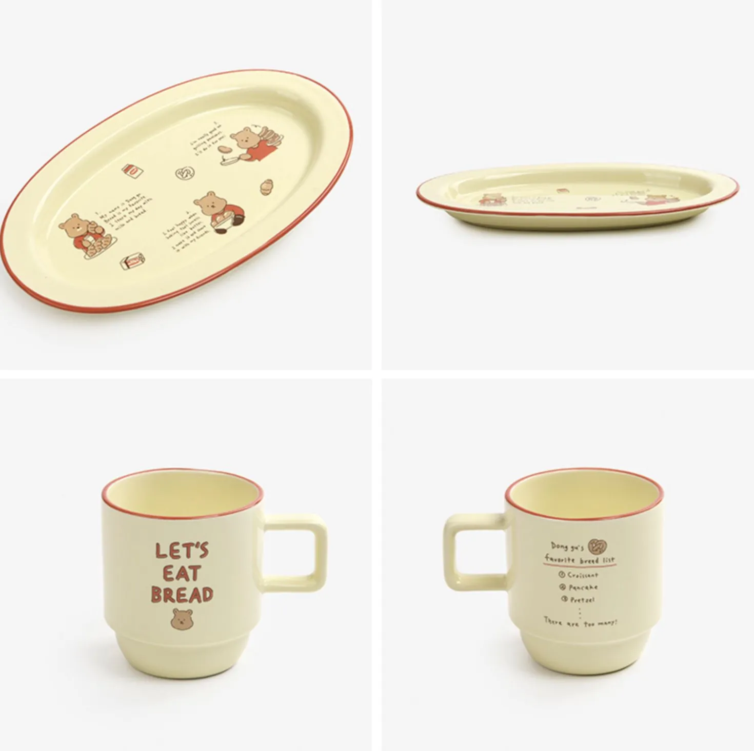 My Buddy Oval Plate & Mug Set