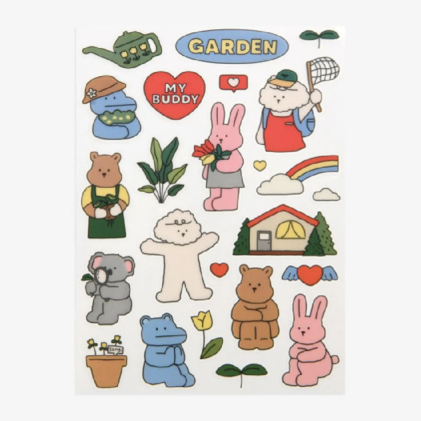 My Buddy Transparent Removable Sticker