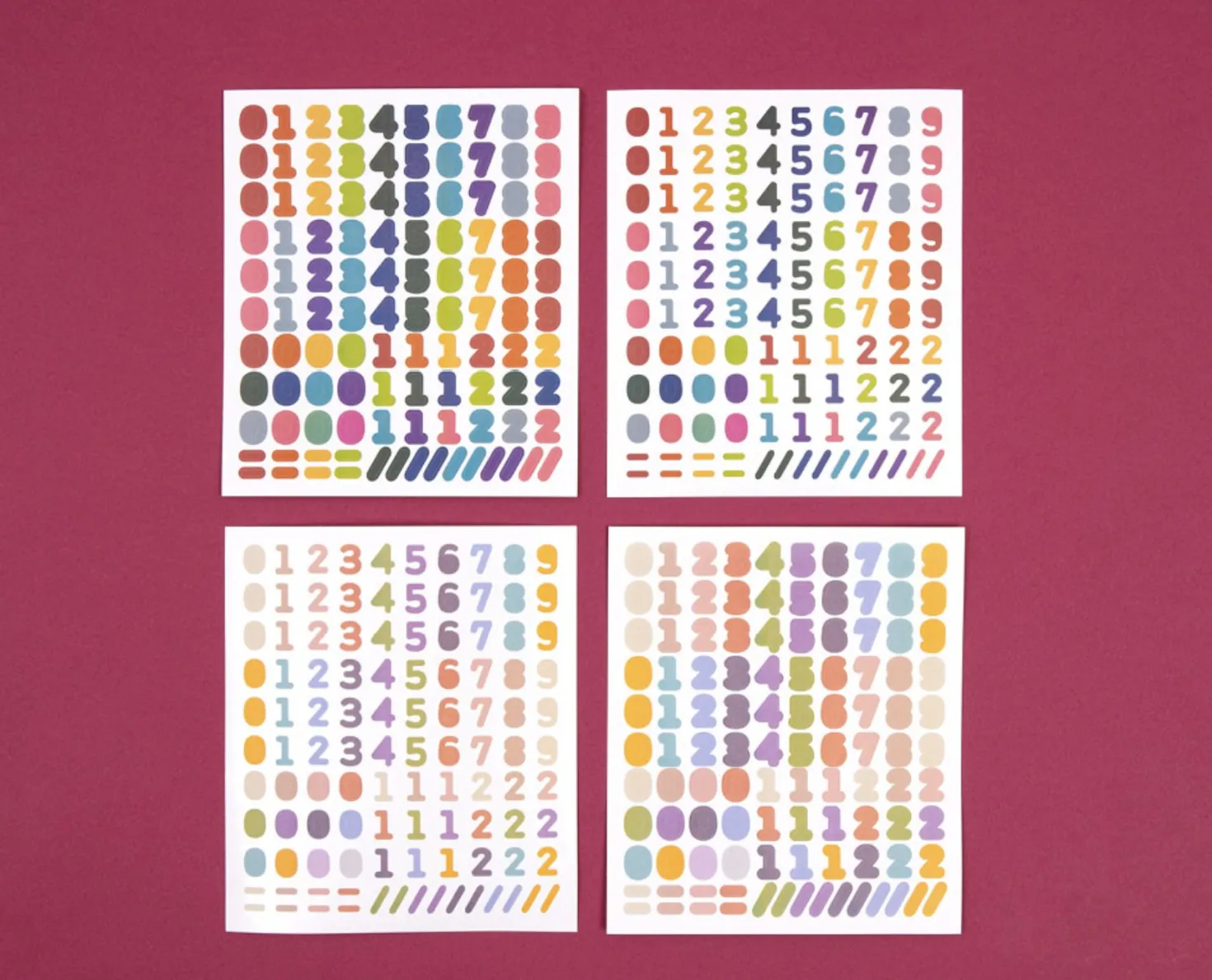 My Color Number Deco Sticker