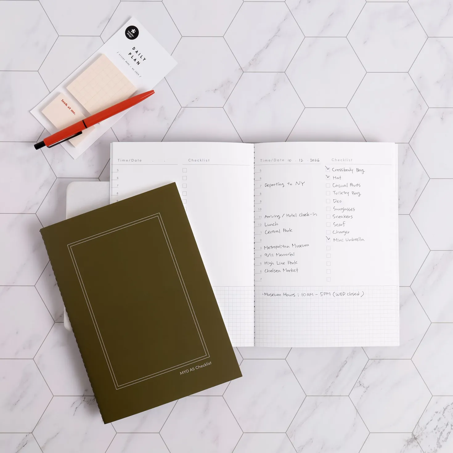 MYO A5 Checklist Notebook