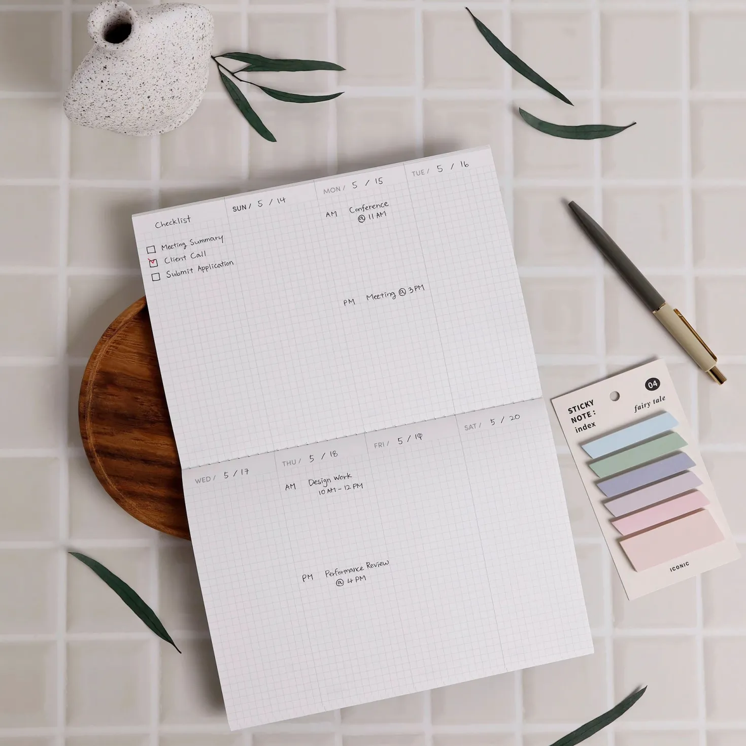 MYO A5 Weekly Planner