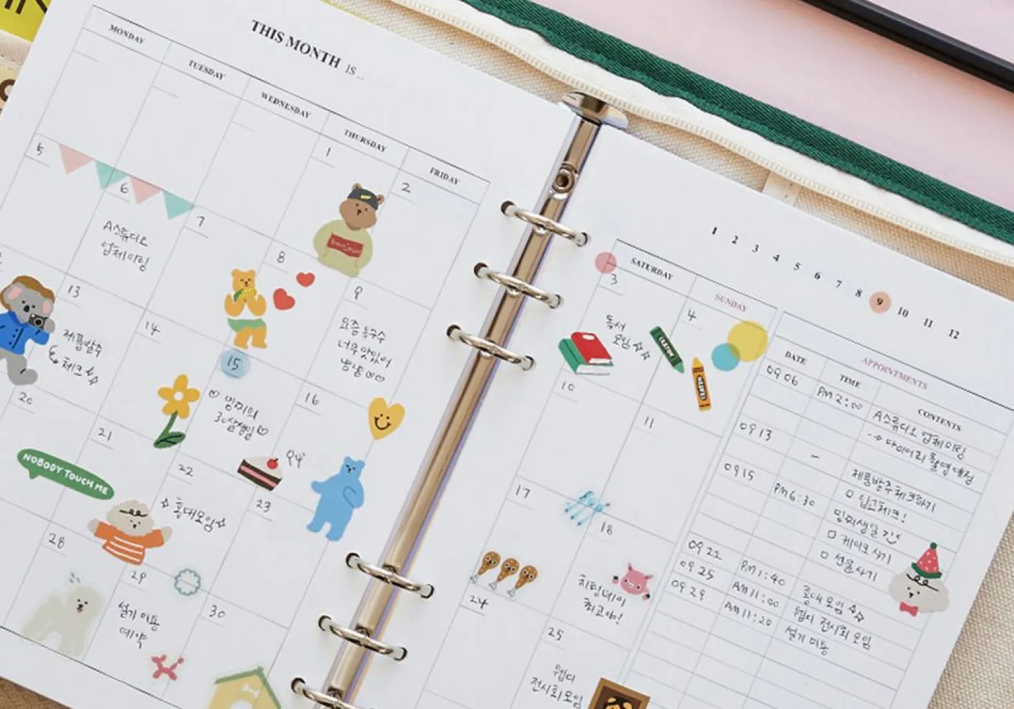 MYO 6 Ring A5 Planner Refill