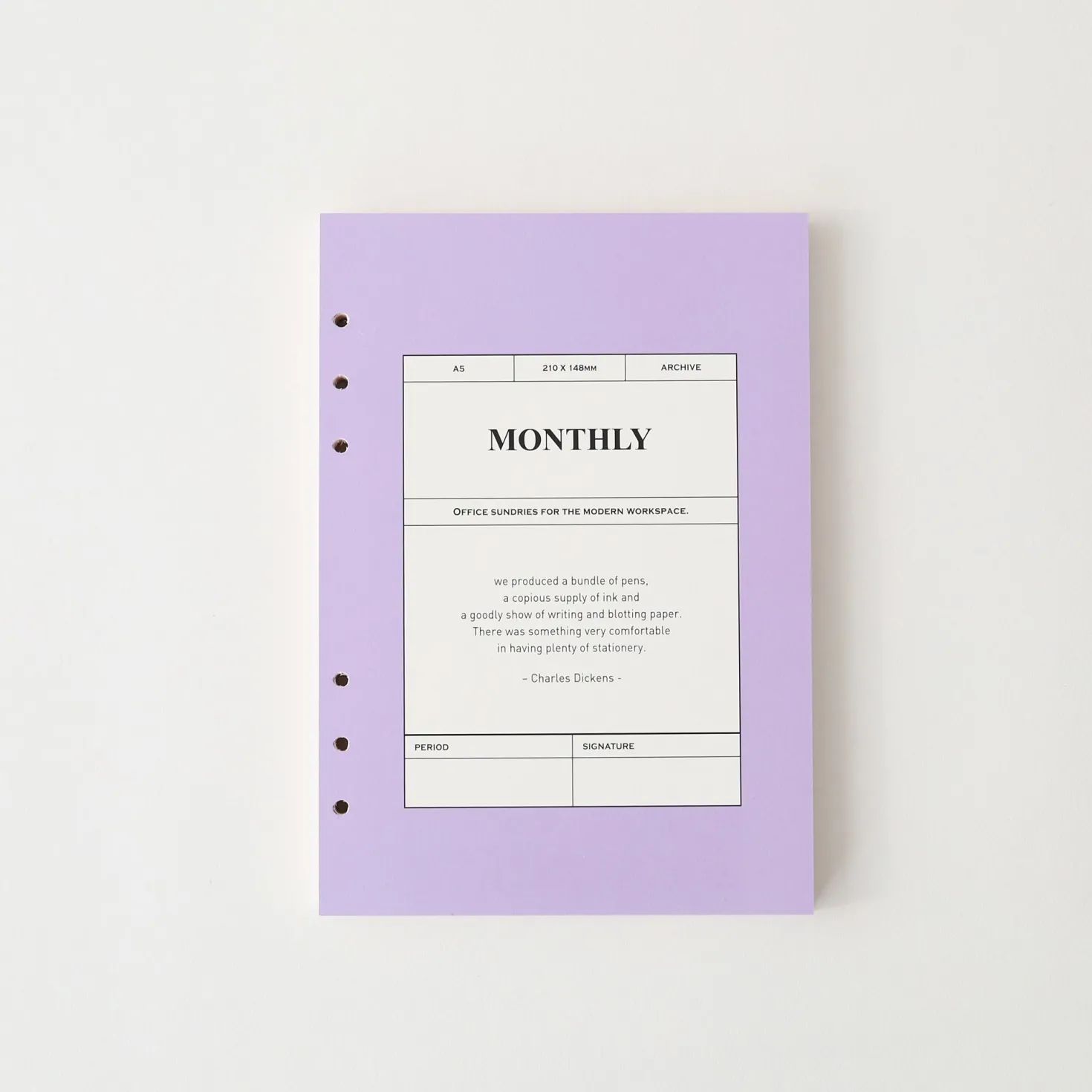 MYO 6 Ring A5 Planner Refill