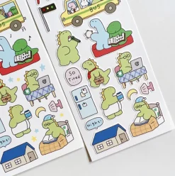 Night Owl Dino Deco Sticker