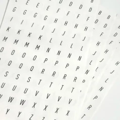Office Alphabet PET Deco Sticker