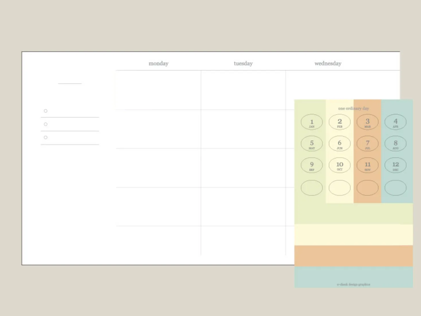 One Ordinary Day Weekly Planner