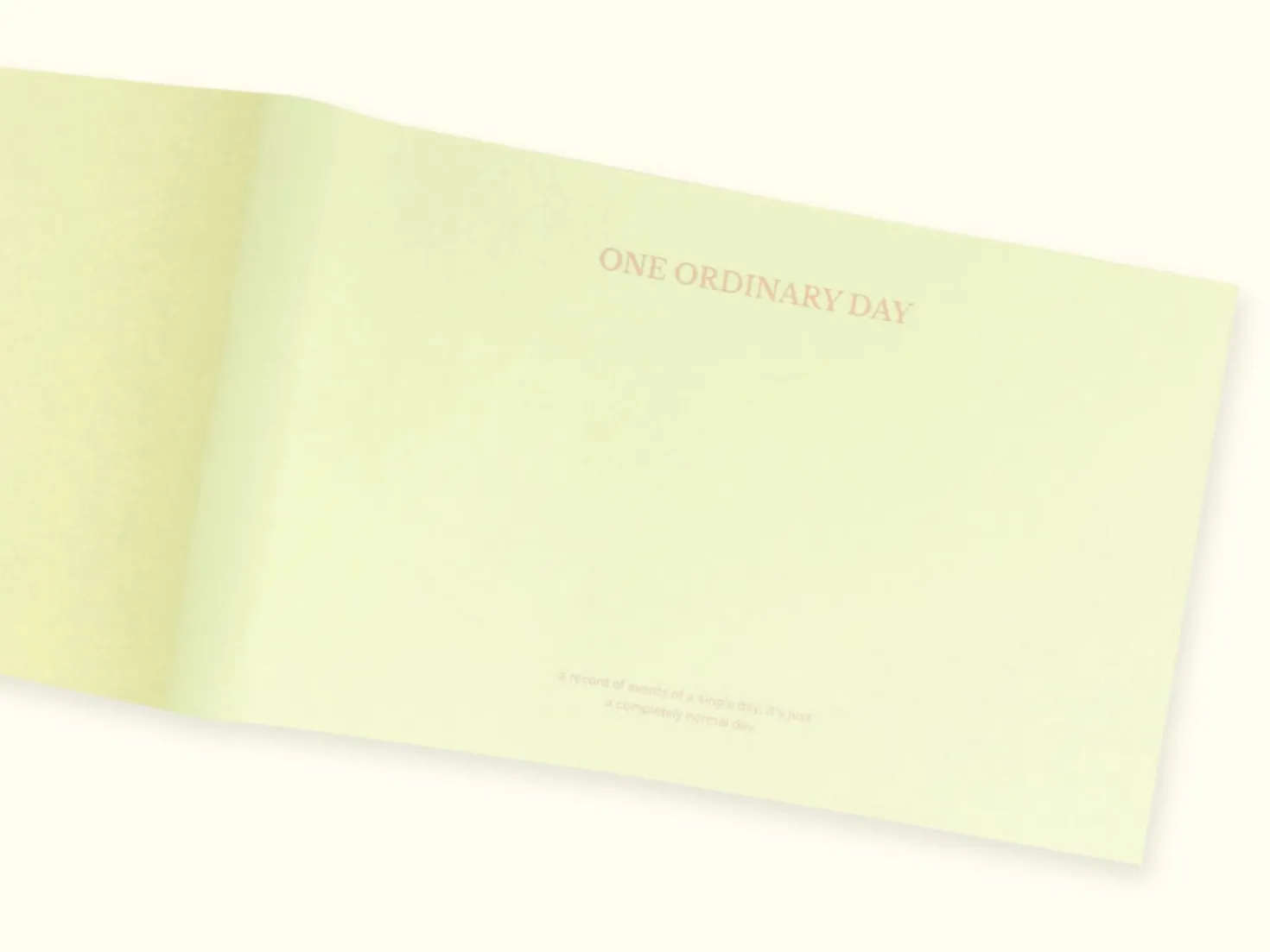 One Ordinary Day Weekly Planner