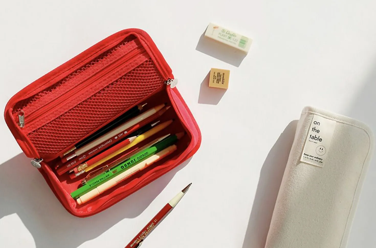 On the Table Canvas Pen Pouch