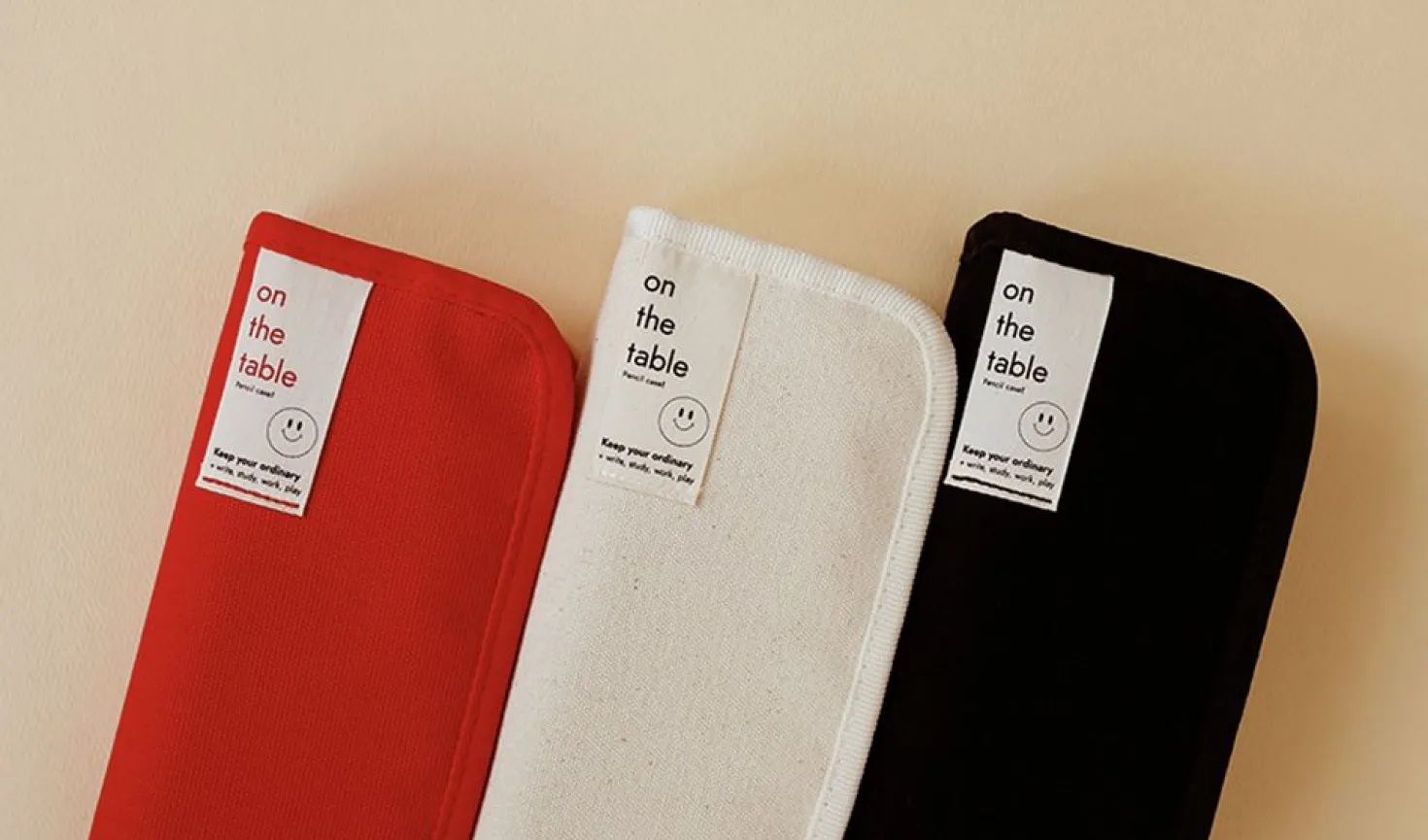 On the Table Canvas Pen Pouch