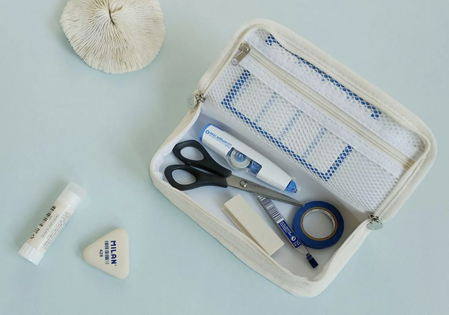 On the Table Canvas Pen Pouch