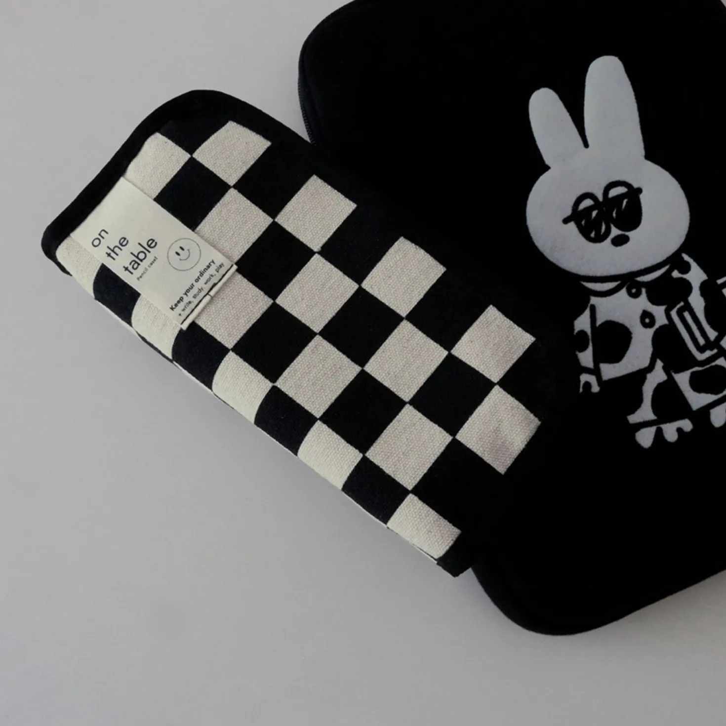 On the Table Checker Board Pen Pouch