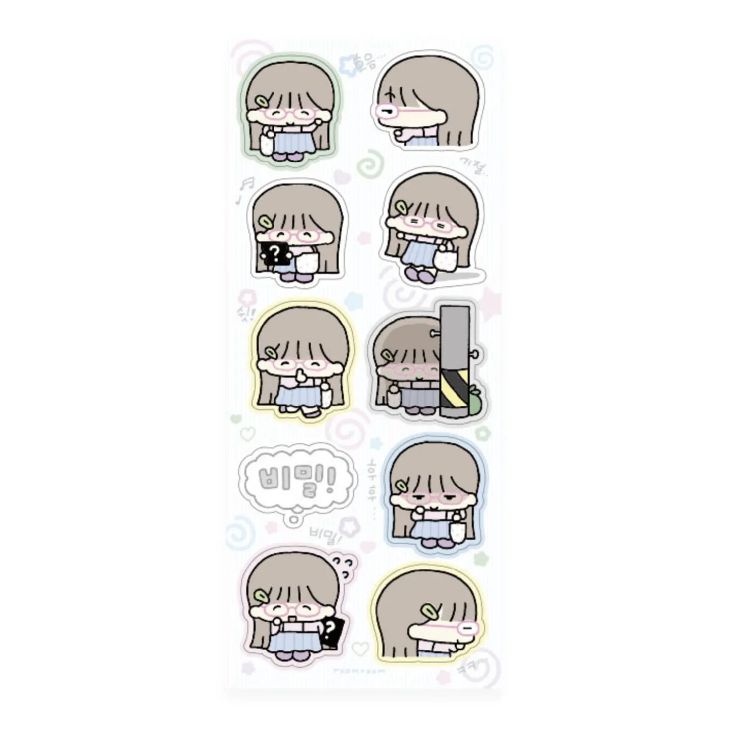 Otaku Girl Deco Sticker