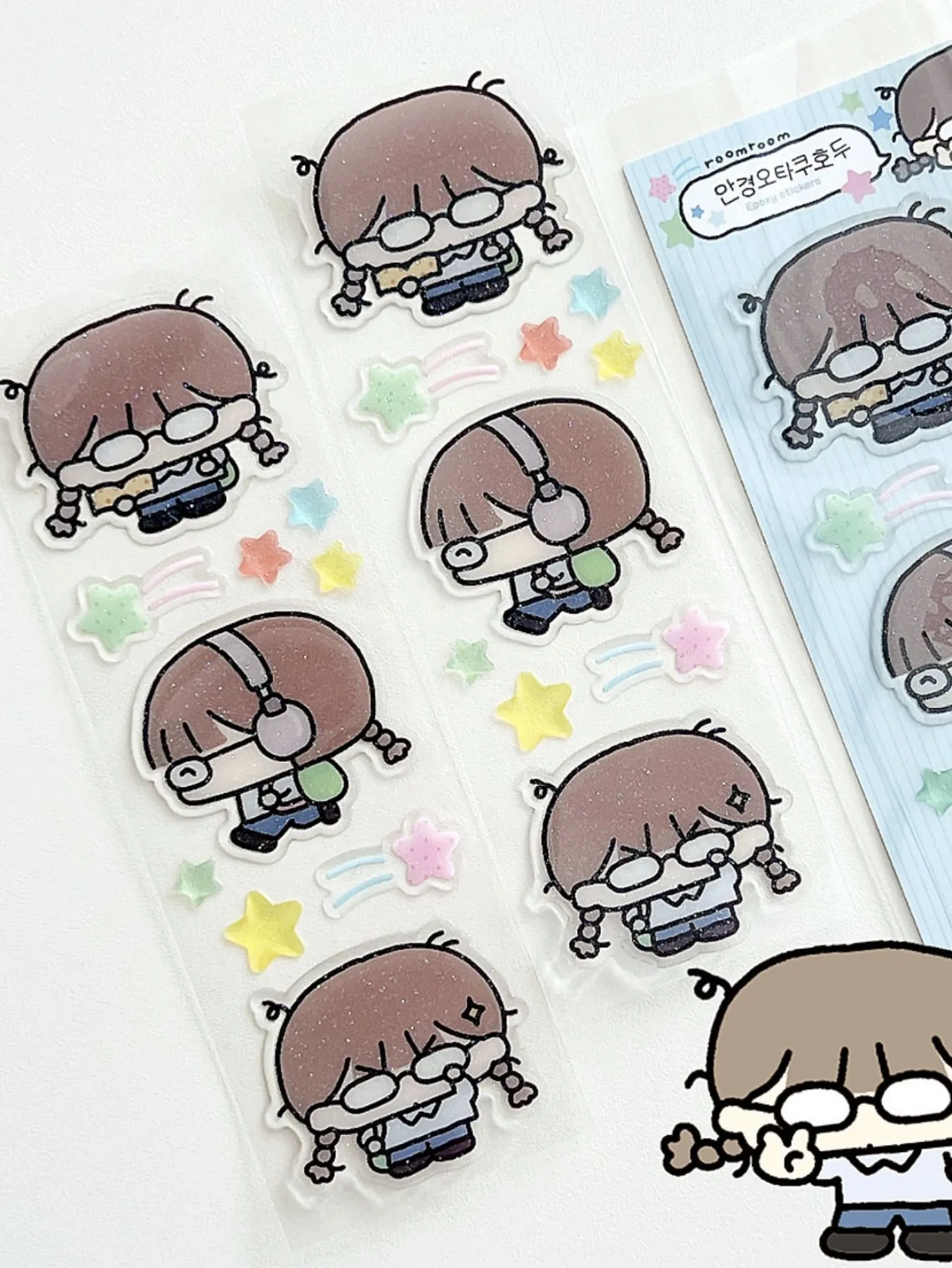 Otaku Girl Epoxy Sticker