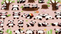 Panda Puffy Deco Sticker v1