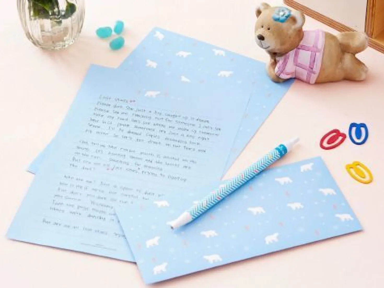 Pastel Animal Letter Set