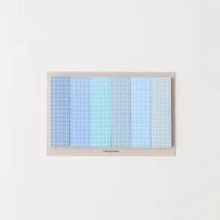 Pastel Blue Grid Index Sticky Note