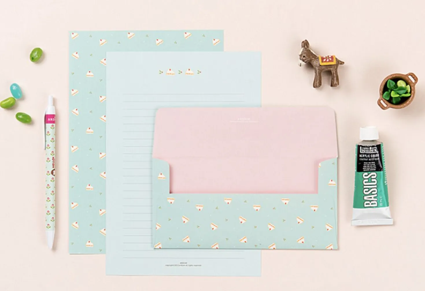 Pastel Floral Letter Set