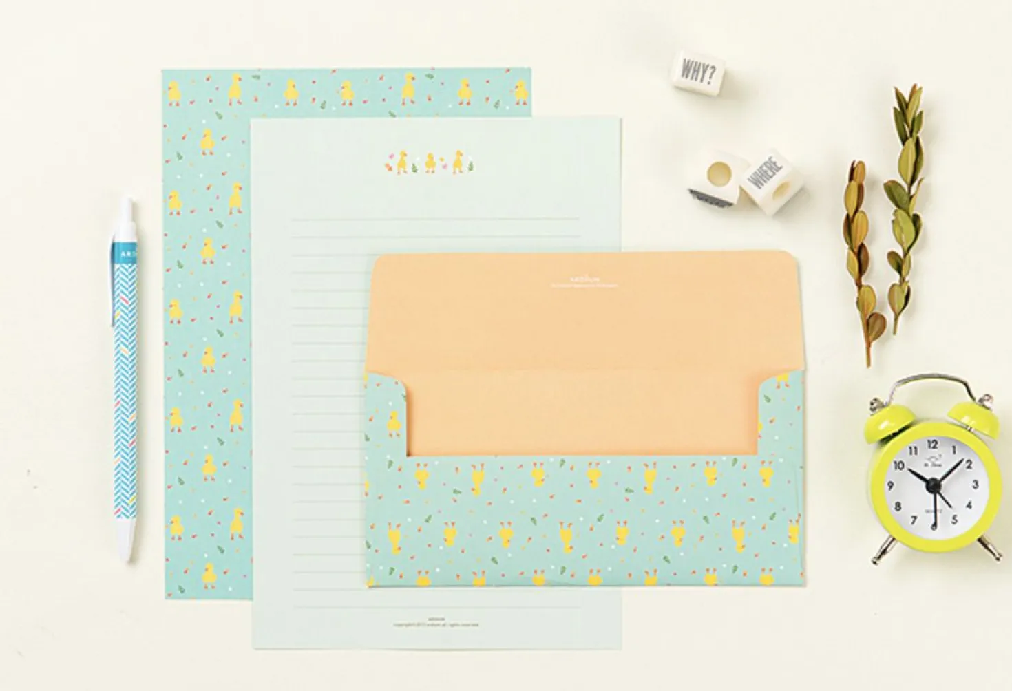 Pastel Floral Letter Set