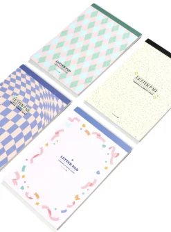 Pastel Pattern Letter Notepad