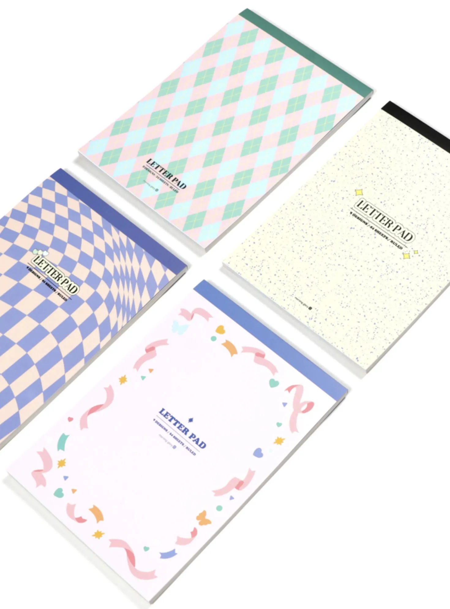 Pastel Pattern Letter Notepad