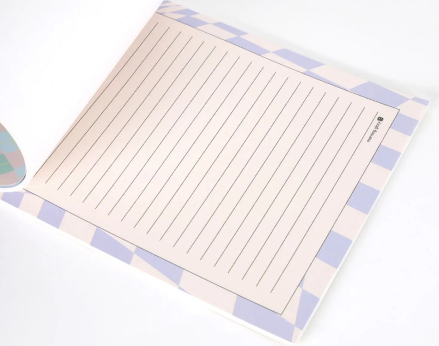 Pastel Pattern Letter Notepad