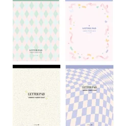 Pastel Pattern Letter Notepad