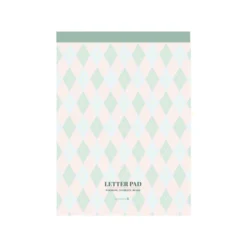 Pastel Pattern Letter Notepad