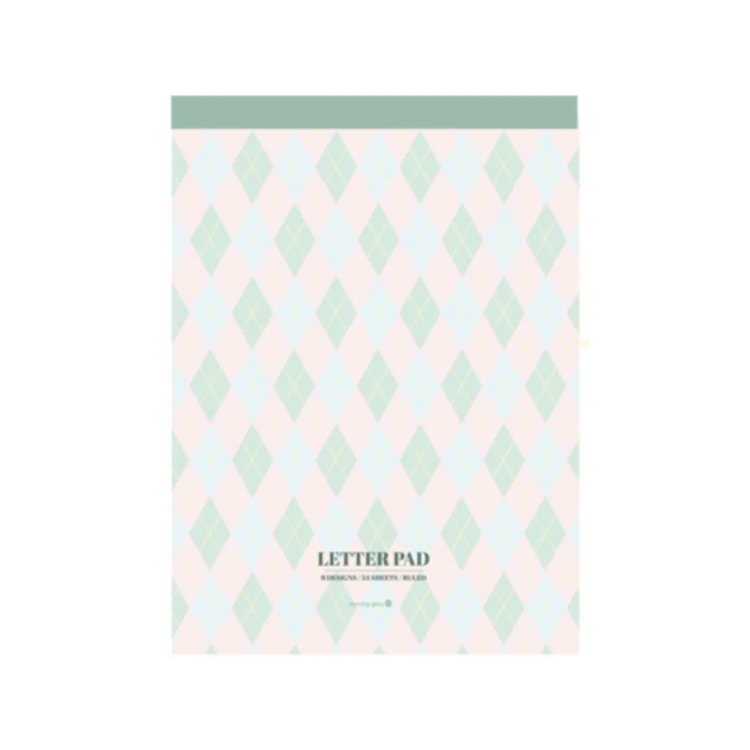Pastel Pattern Letter Notepad