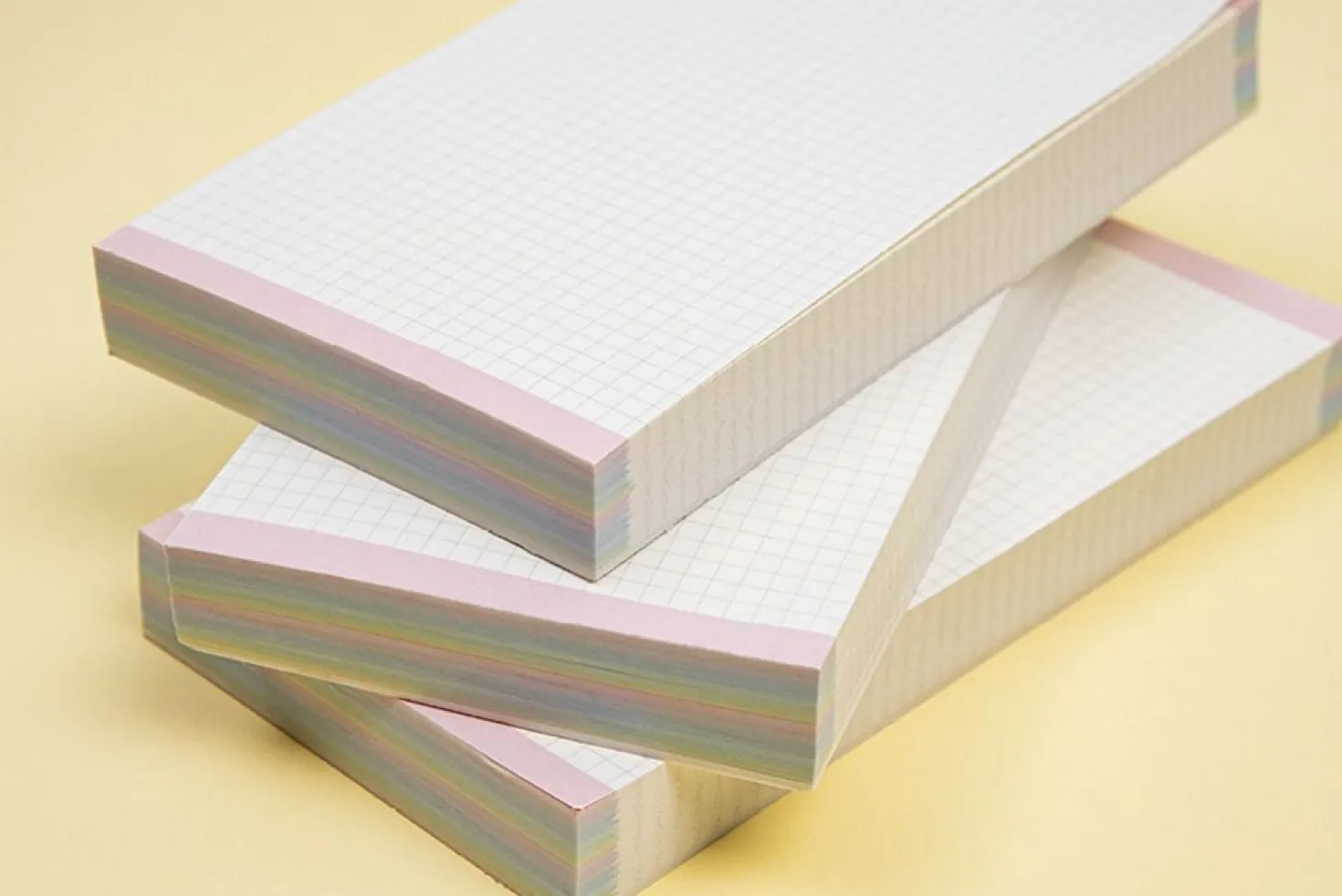 Pastel Rainbow Grid Memo Pad