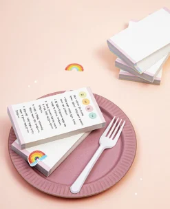 Pastel Rainbow Grid Memo Pad