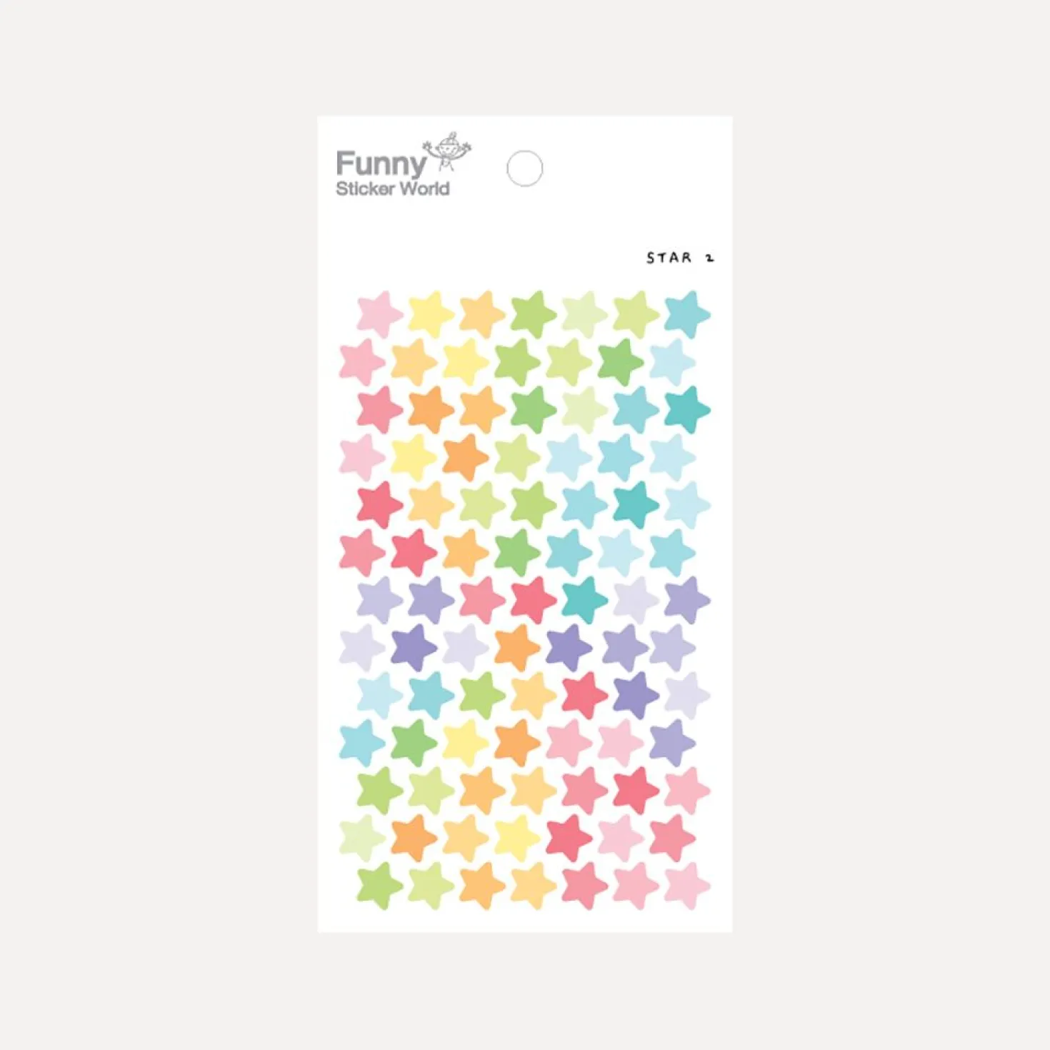 Pastel Star PVC Sticker