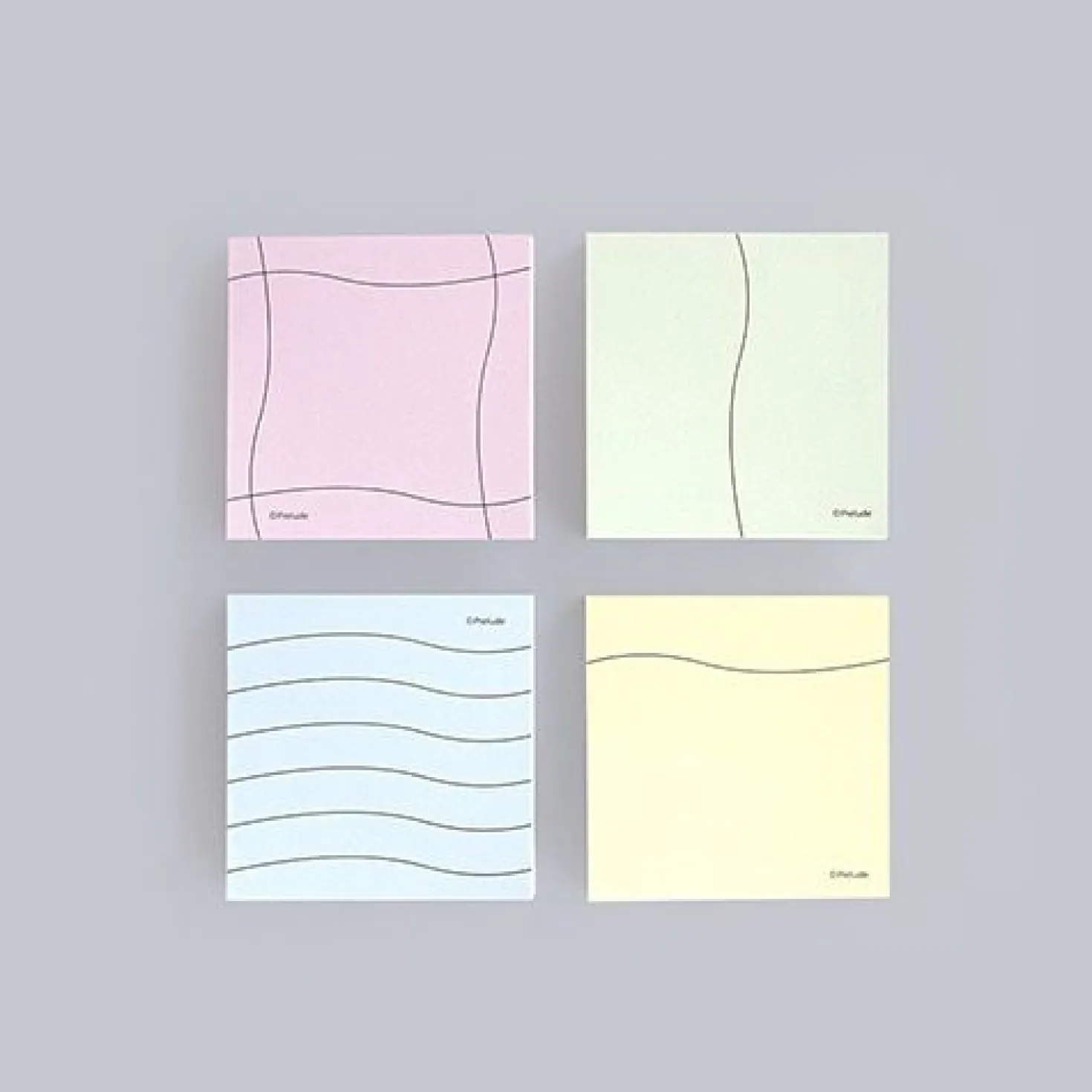 Pastel Wave Sticky Note