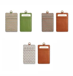 Pattern Card Holder & Neck Strap Set