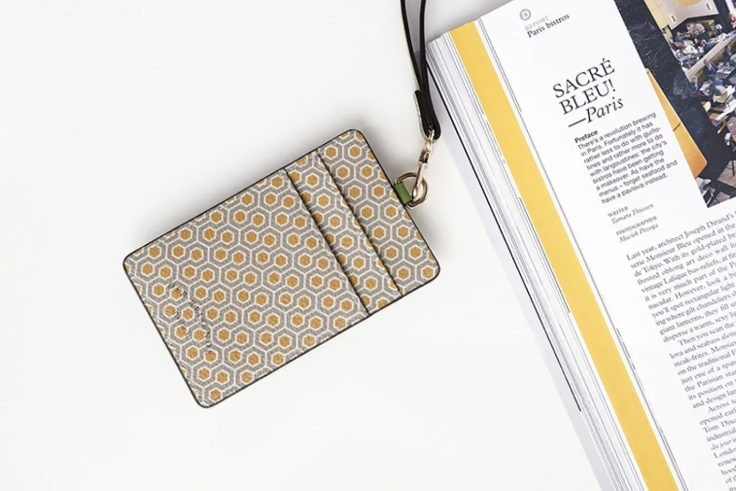 Pattern Card Holder & Neck Strap Set