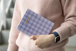 Pattern Check Double-sided Sticker Book