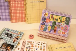 Pattern Check Double-sided Sticker Book