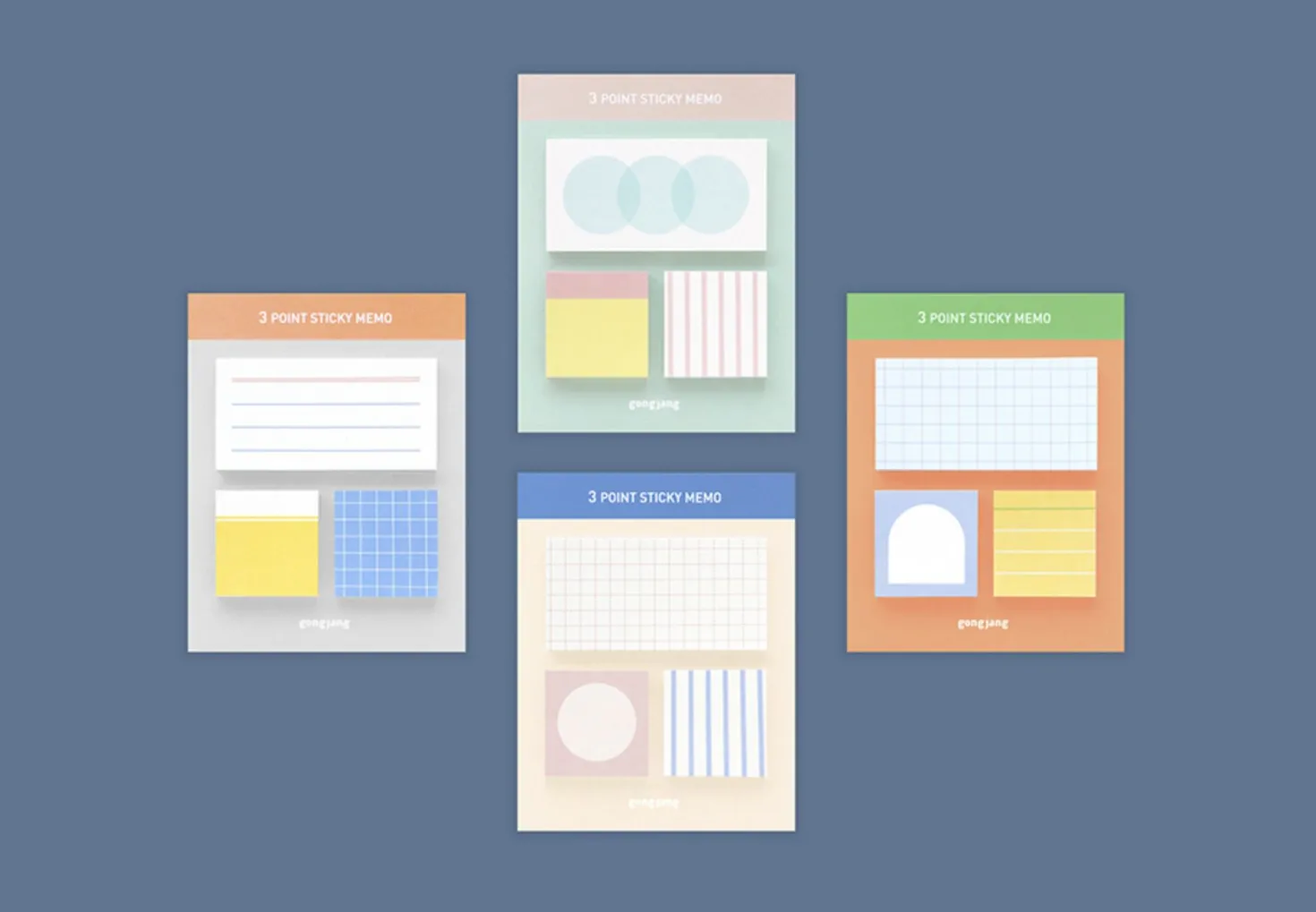3 Pattern Point Sticky Note