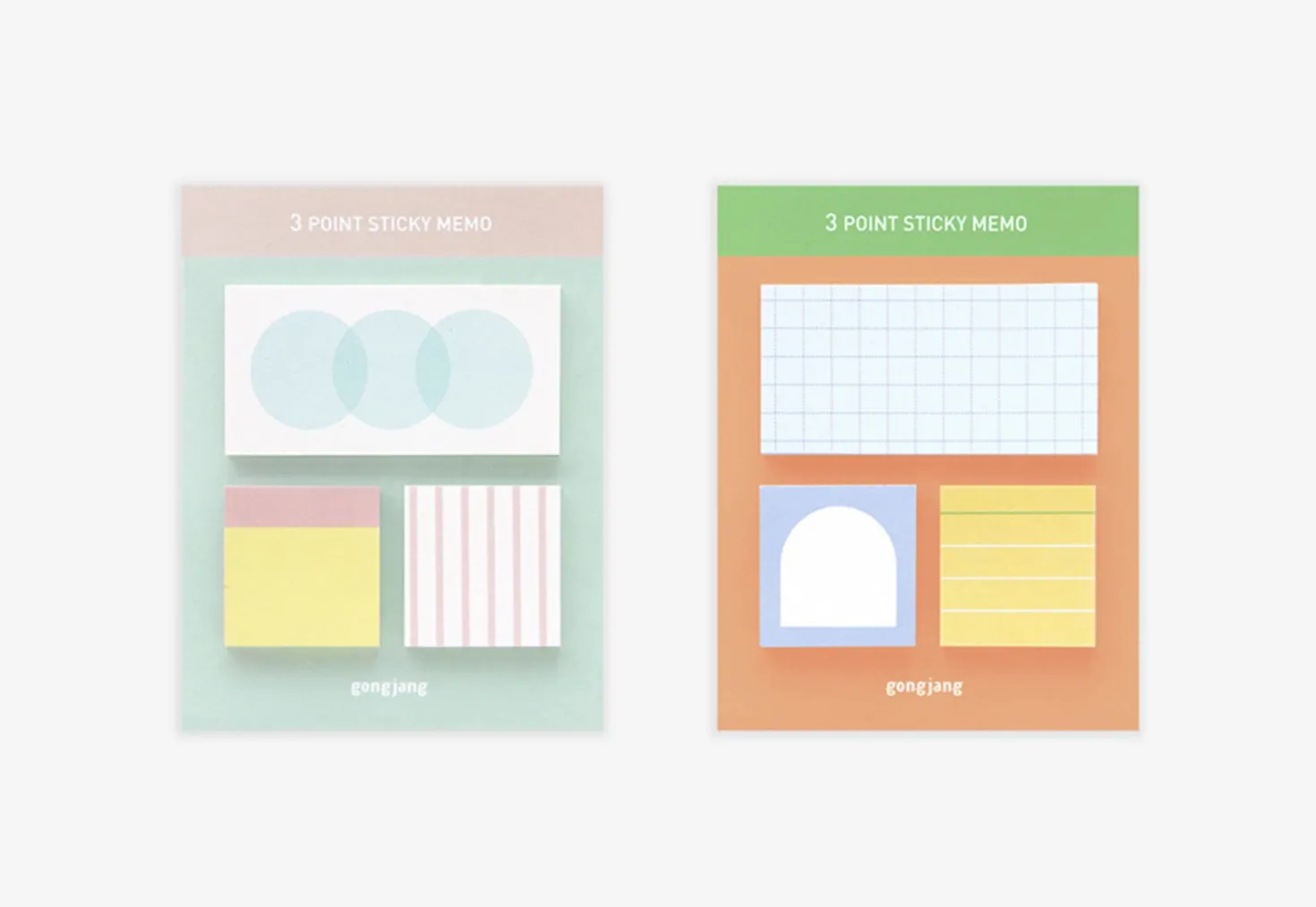 3 Pattern Point Sticky Note