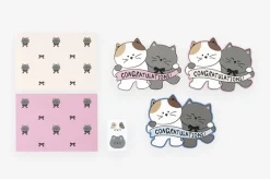 3pcs Animal Friends Card & Envelope Set
