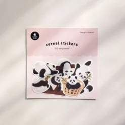 21pcs Baby Panda Cereal Sticker Set