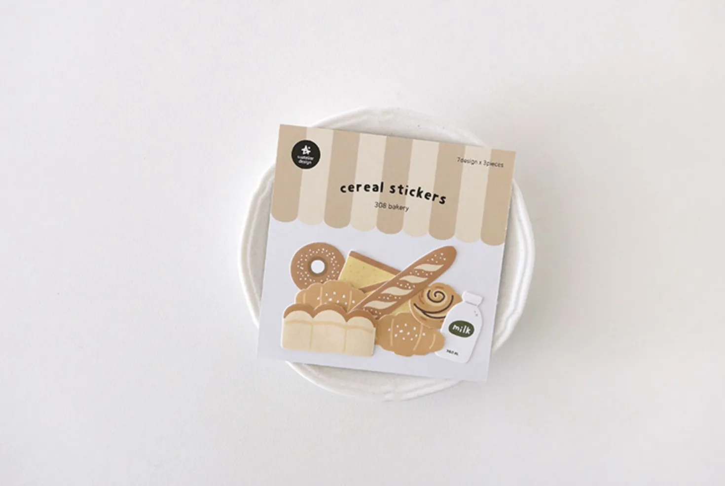 21pcs Bakery Cereal Sticker Set