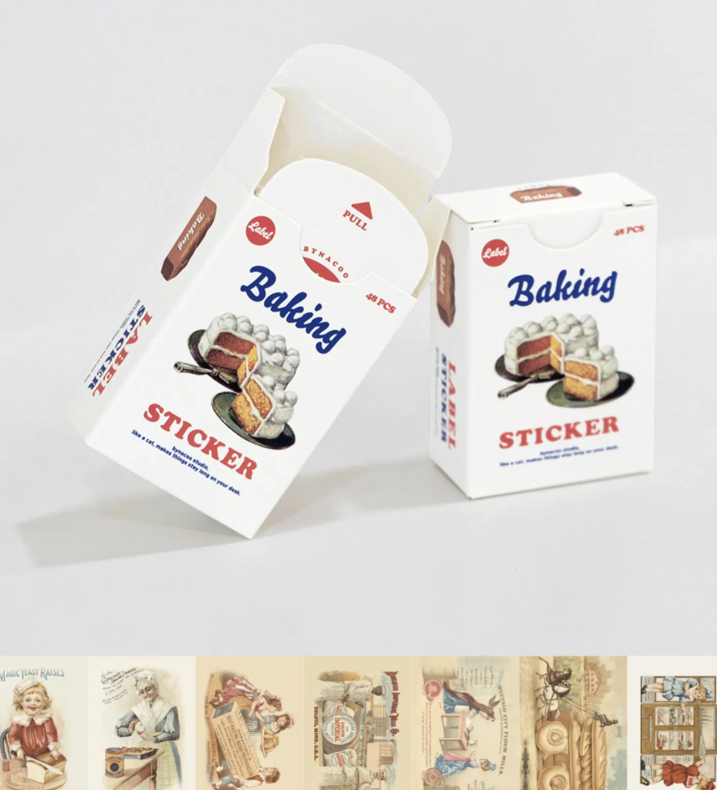48pcs Baking Label Sticker Set