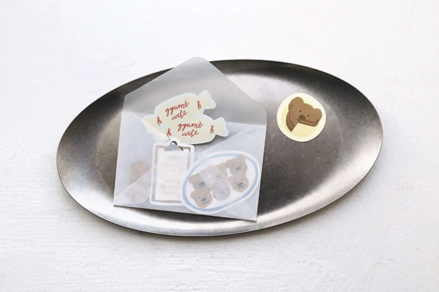 28pcs Bear Cafe Tour Sticker Set