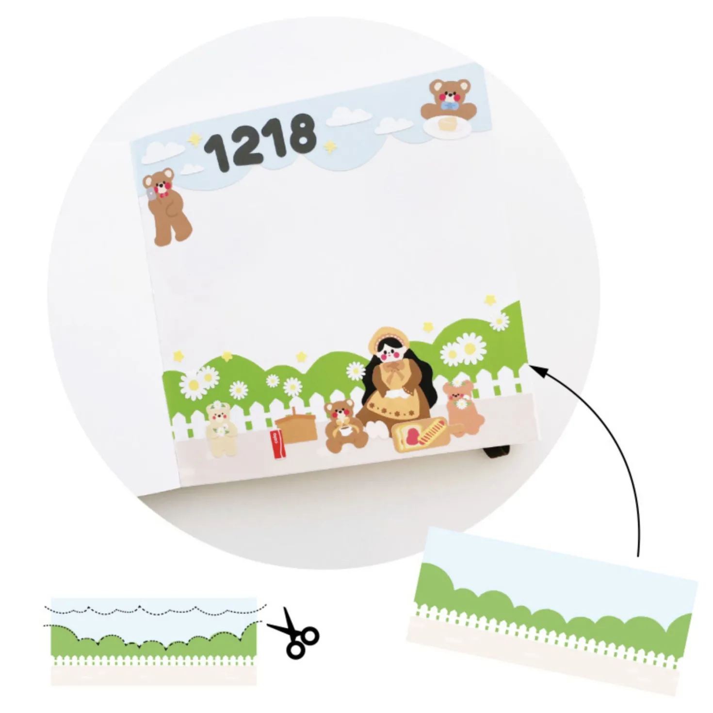 20pcs Big Indoor Background Sticker