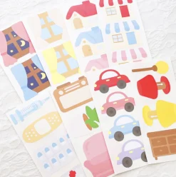 8pcs Big Point Paper Sticker Set