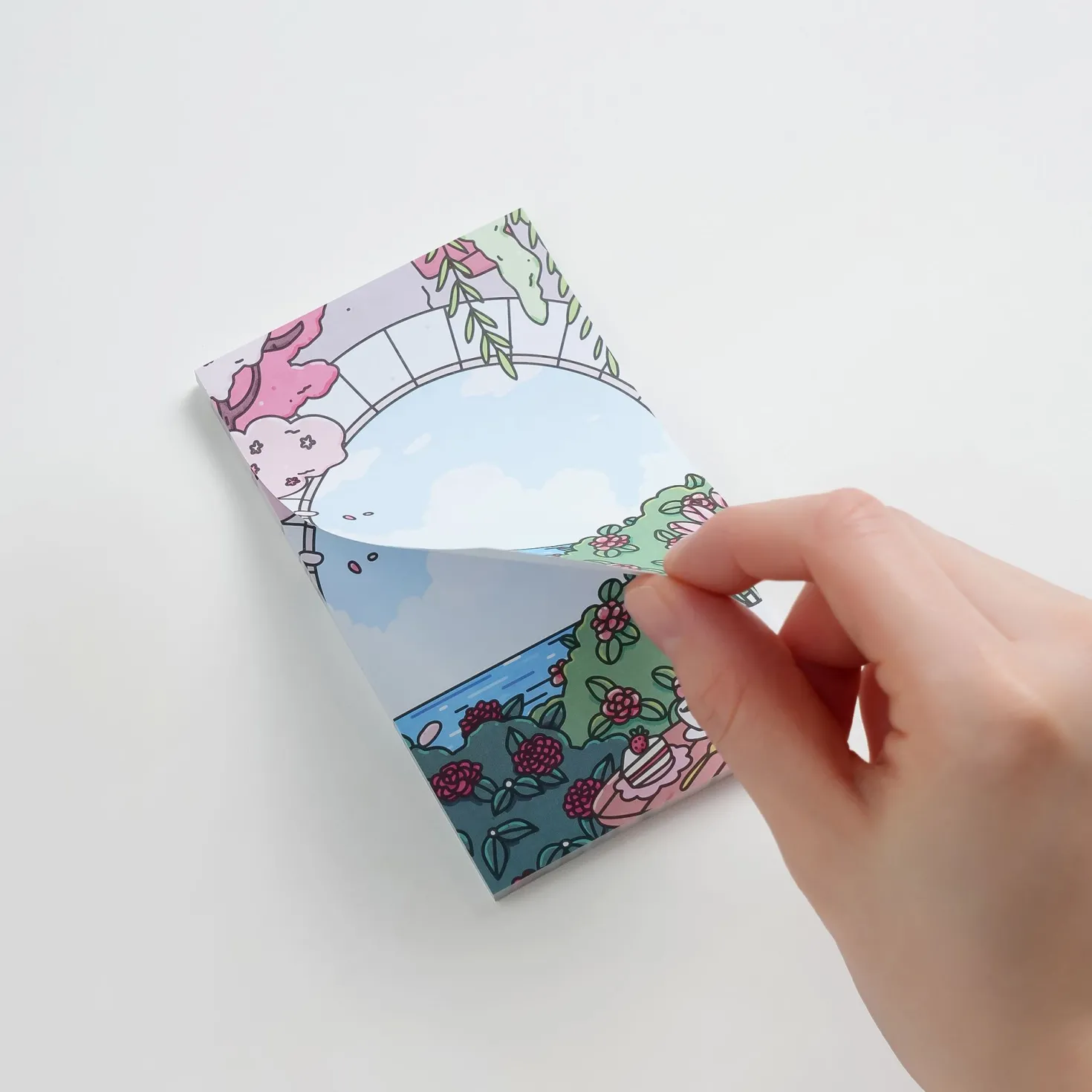 6pcs Blooming Garden Sticky Note Set