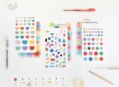 2pcs Blur Color Palette Sticker Set